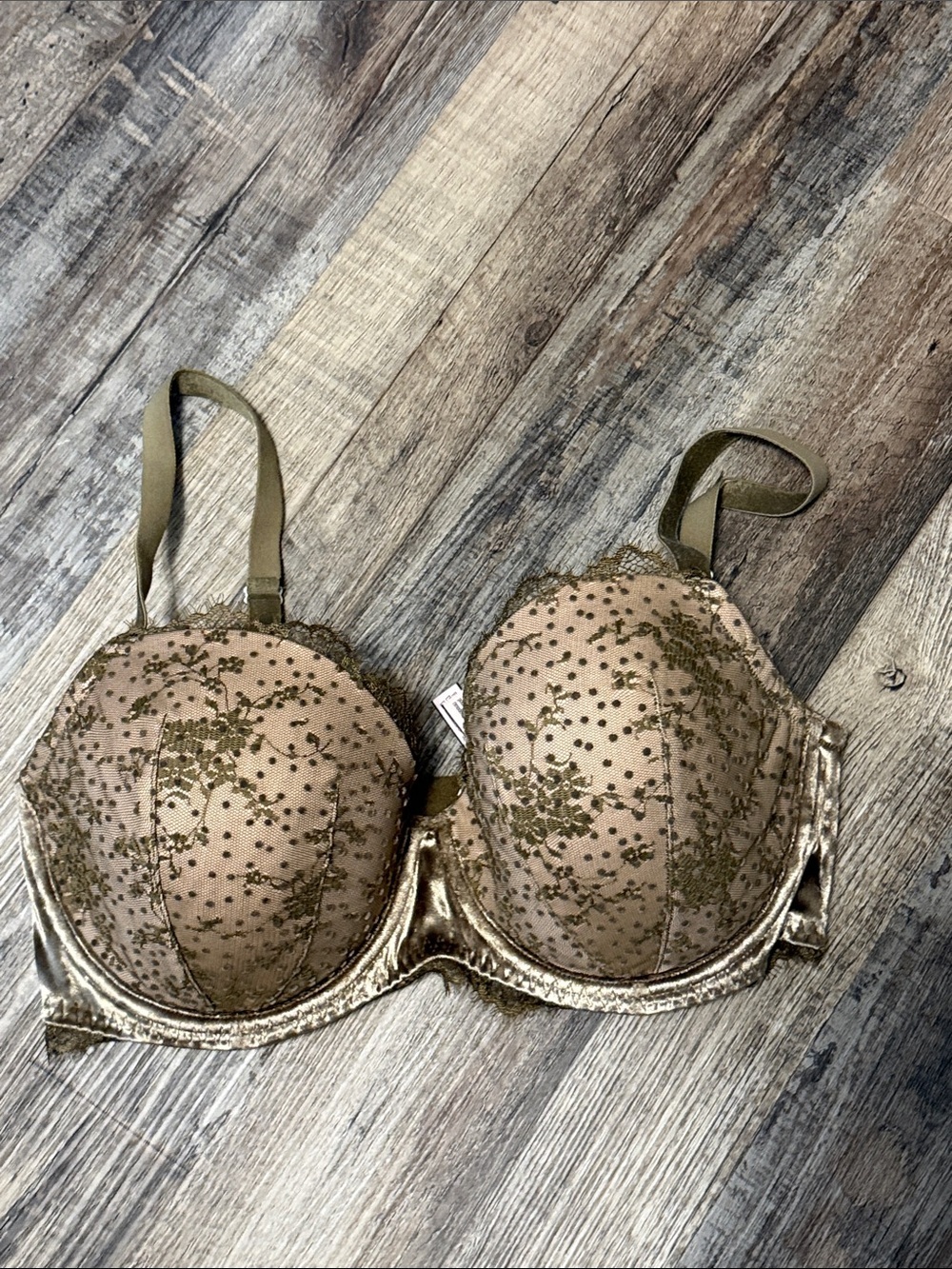 Victoria’s Secret Dream Angels Bra 34 DDD Green Lace